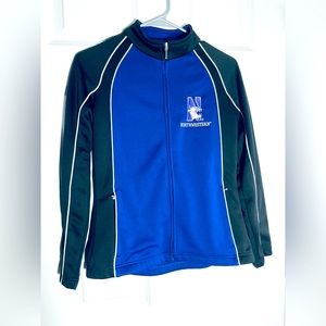 Northwestern University Jacket Full Zip Black/Purple NCAA Women’s sz XS #2